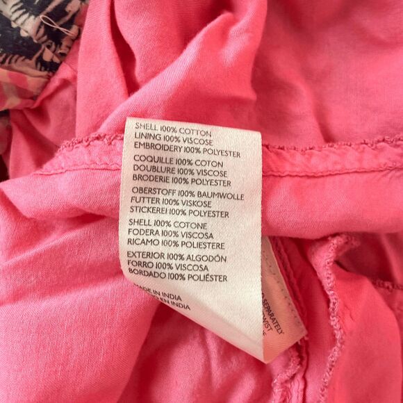 Maeve by Anthropologie Tiered Printed Mini Dress Floral Unique Boho XS Cotton - Picture 3 of 7